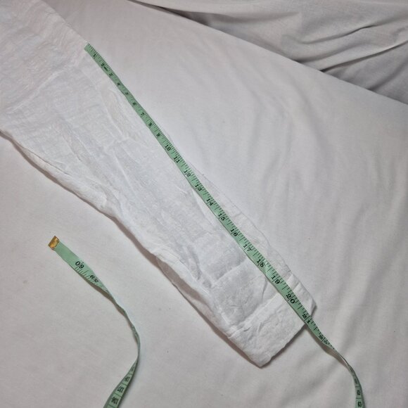 Eileen Fisher Women's Shirt Size M White Mandarin Collar Boxy  Linen-blend (60) - Picture 12 of 12